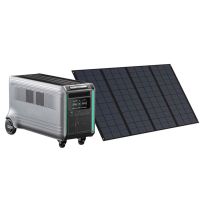 Stabiles Zendure 1680W Rigid Solar Panel mit integriertem Standfuß in geneigter Position.